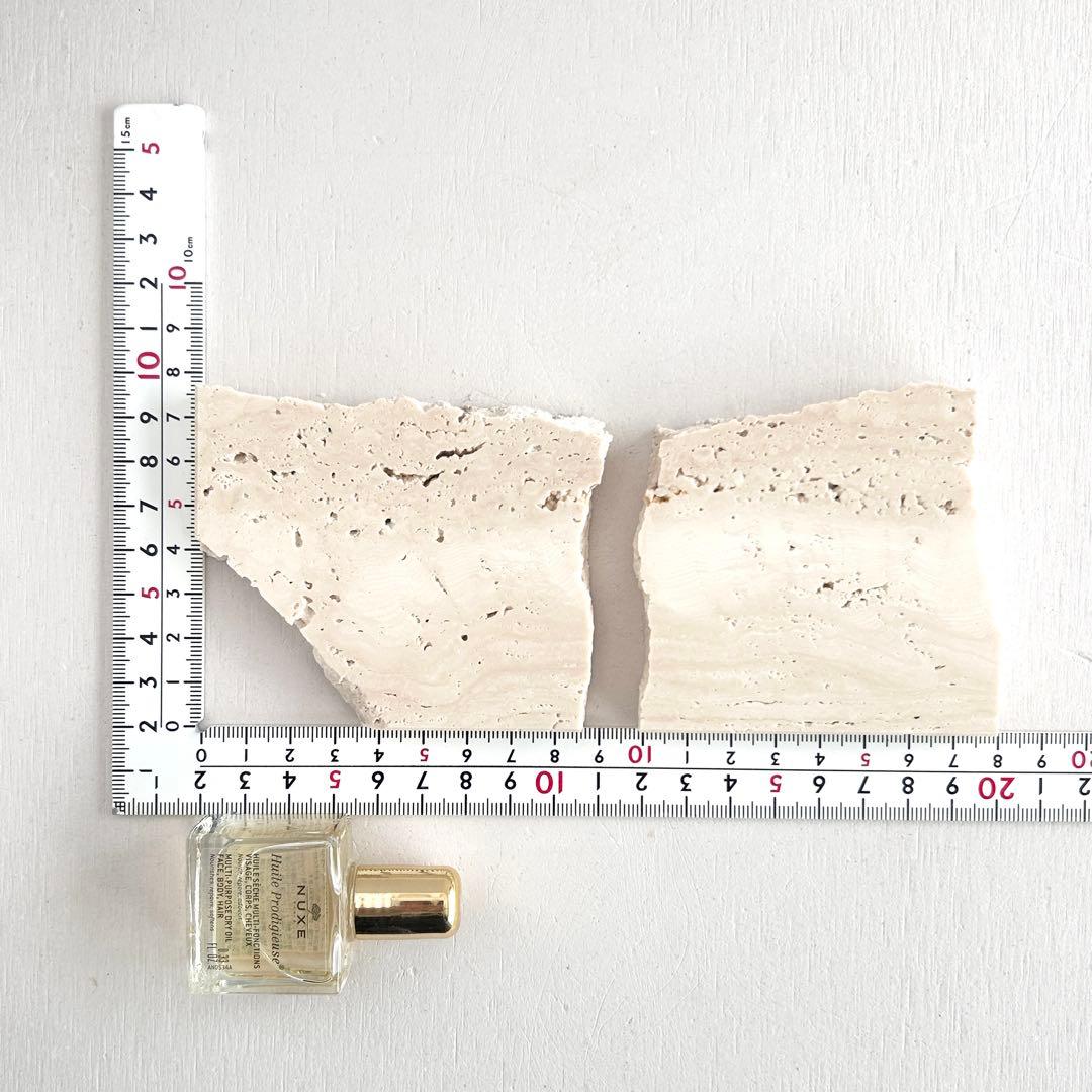 513ロマノトラバーチン（大理石端材プレート）