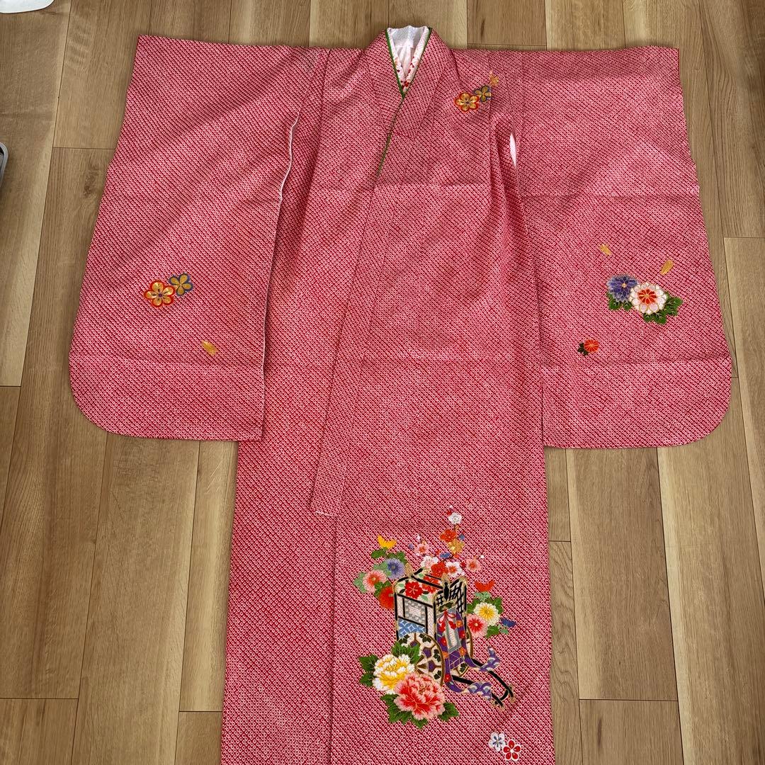 【専用】七五三 ７歳　着物　総絞り