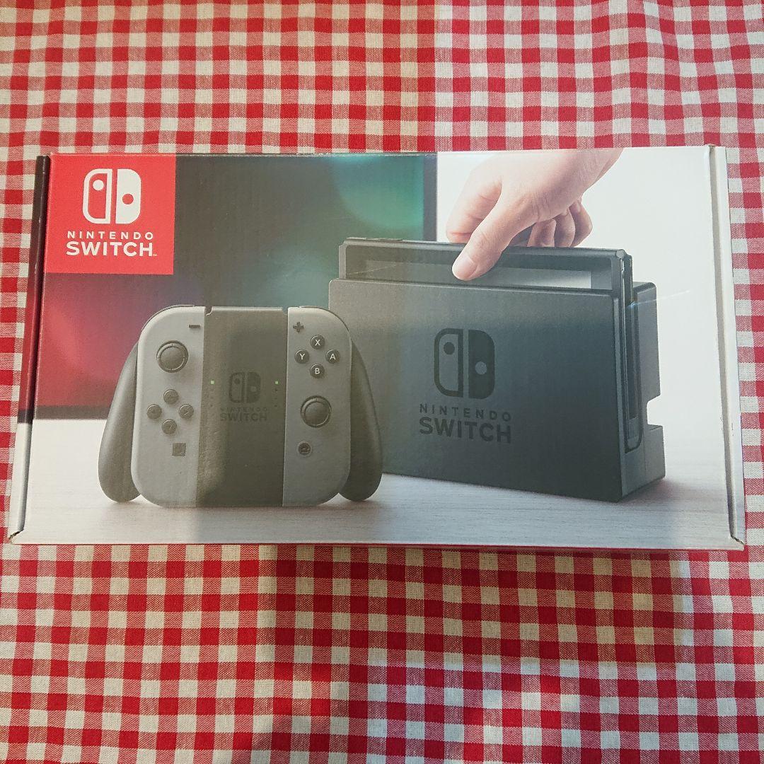 HAC-001 ポーチSDカード保護シート付きSwitch 本体 グレー 箱あり