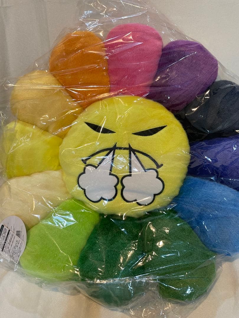 村上隆　kaikai kiki フラワー　クッション　60cm 顔文字　絵文字