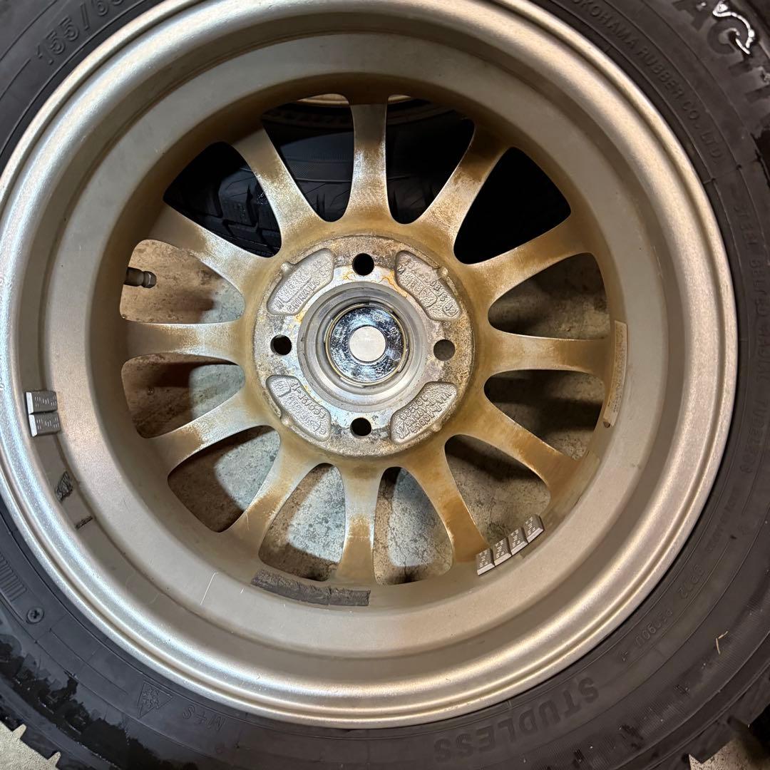 送料込み！ 155/65R13 軽自動車 スタッドレス タイヤ ミラ ムーヴ