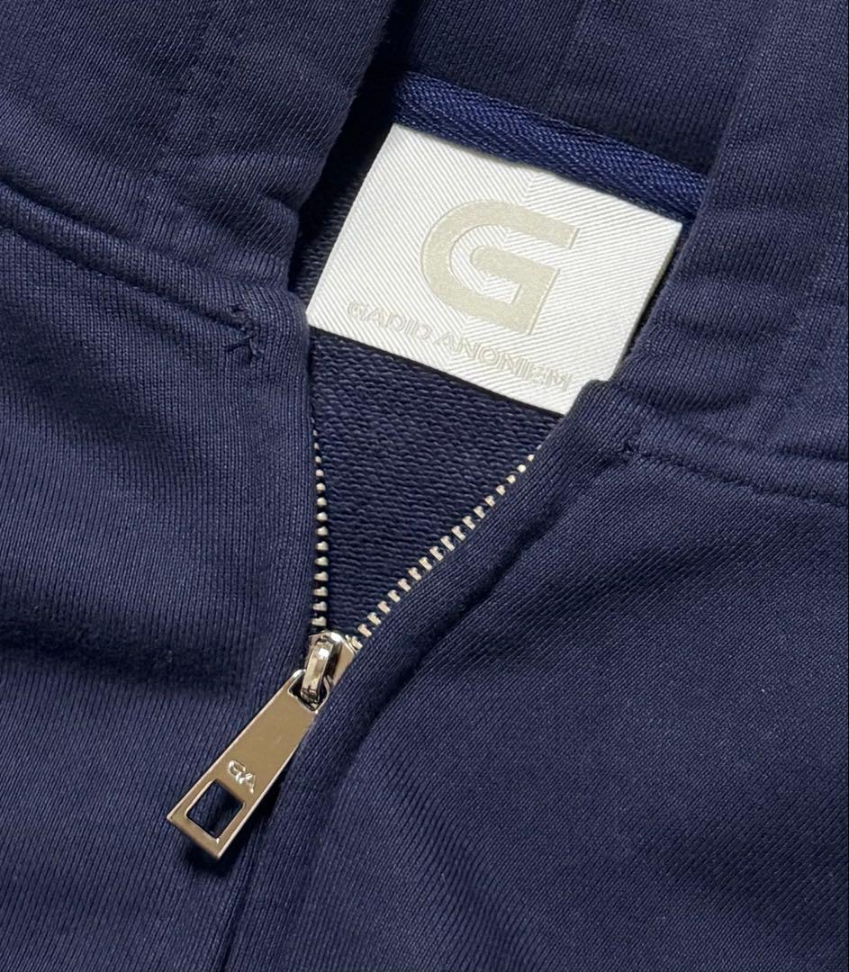 gadid anoniem BERNY / NAVY ZIP パーカー