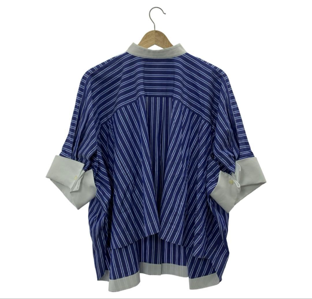 Sacai ストライプフレアシャツ　　2
