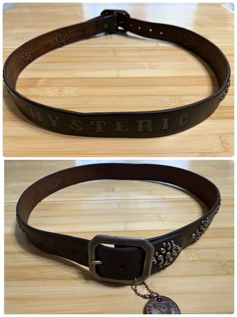 ヒステリックグラマーx オールドスタッズ⭐️ブラック 茶芯⭐️ターコイズストーン⭐️M