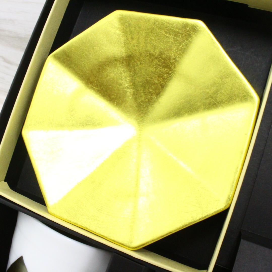 ◇開封済み未使用品 箔一皿グラスお重まとめセット 吟醸グラス 箸置き 三段重