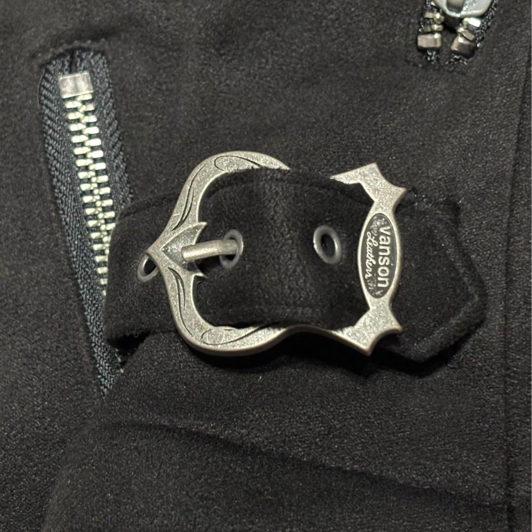 VANSON バンソン ライダースジャケット ブラック