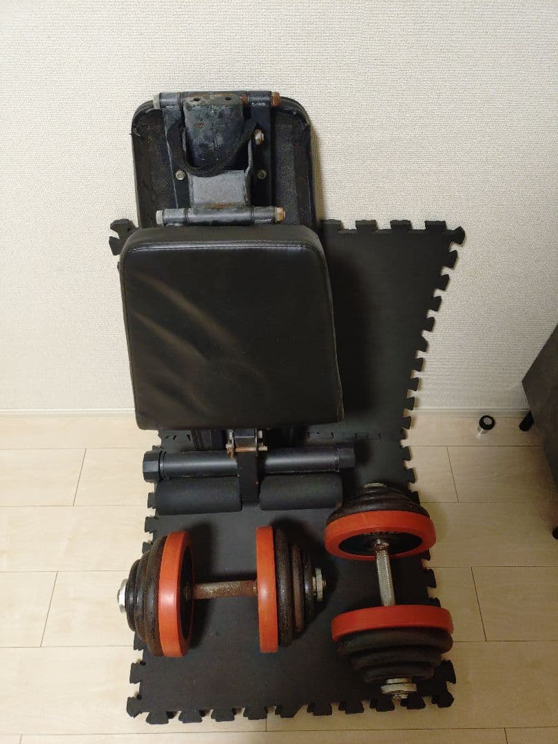 引き取り希望　ダンベルセット ベンチ付き