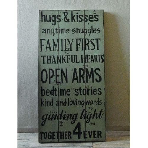 【壁掛け】シャビーなウォールデコレーション（HUGS）