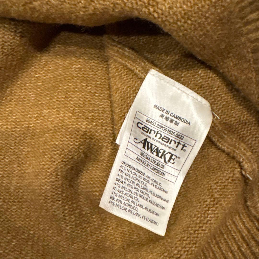 Carhartt✖️AWAKE NY Cardigan ＸＸＬ