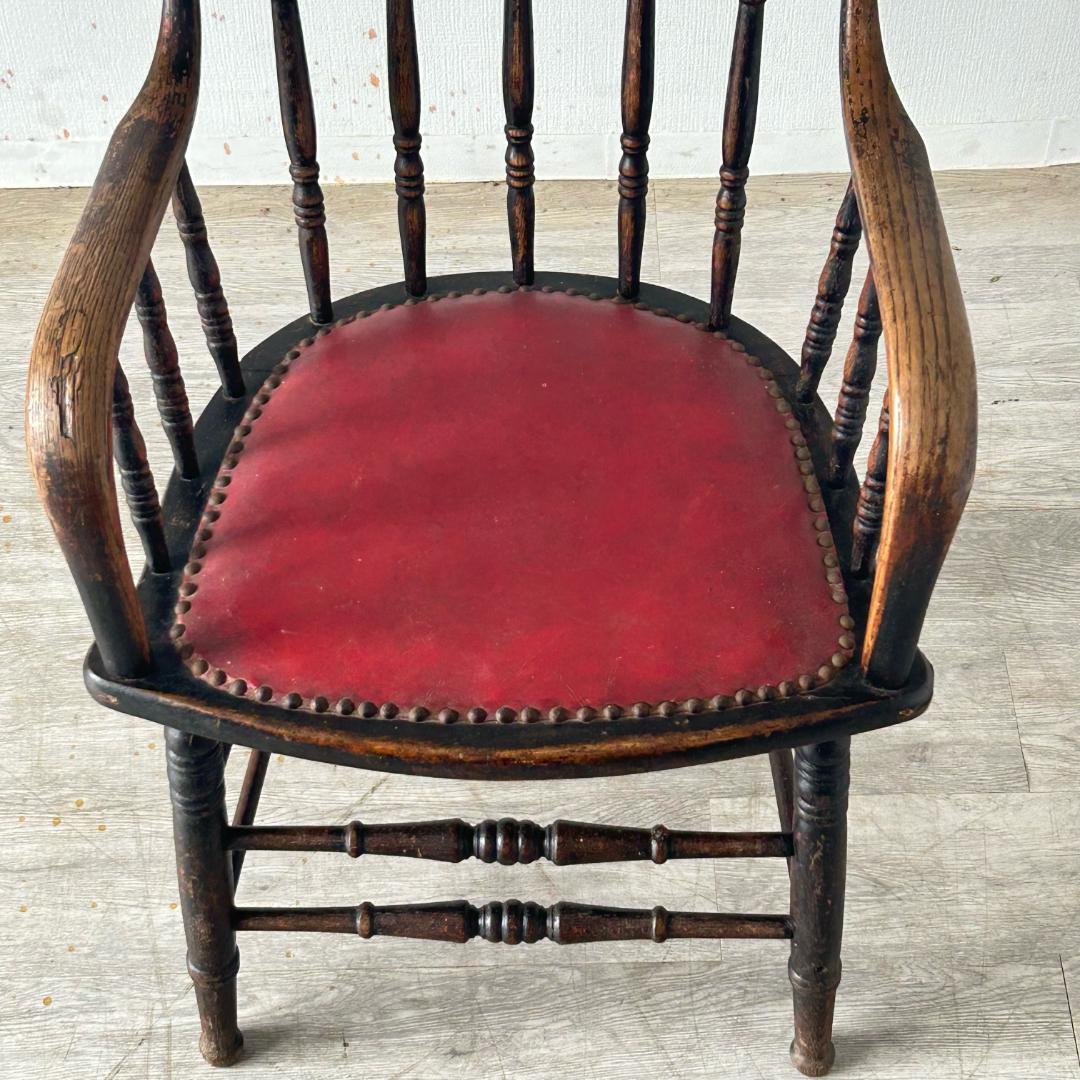 イギリス アンティーク 家具 アーム チェア 1900年頃 椅子 592A