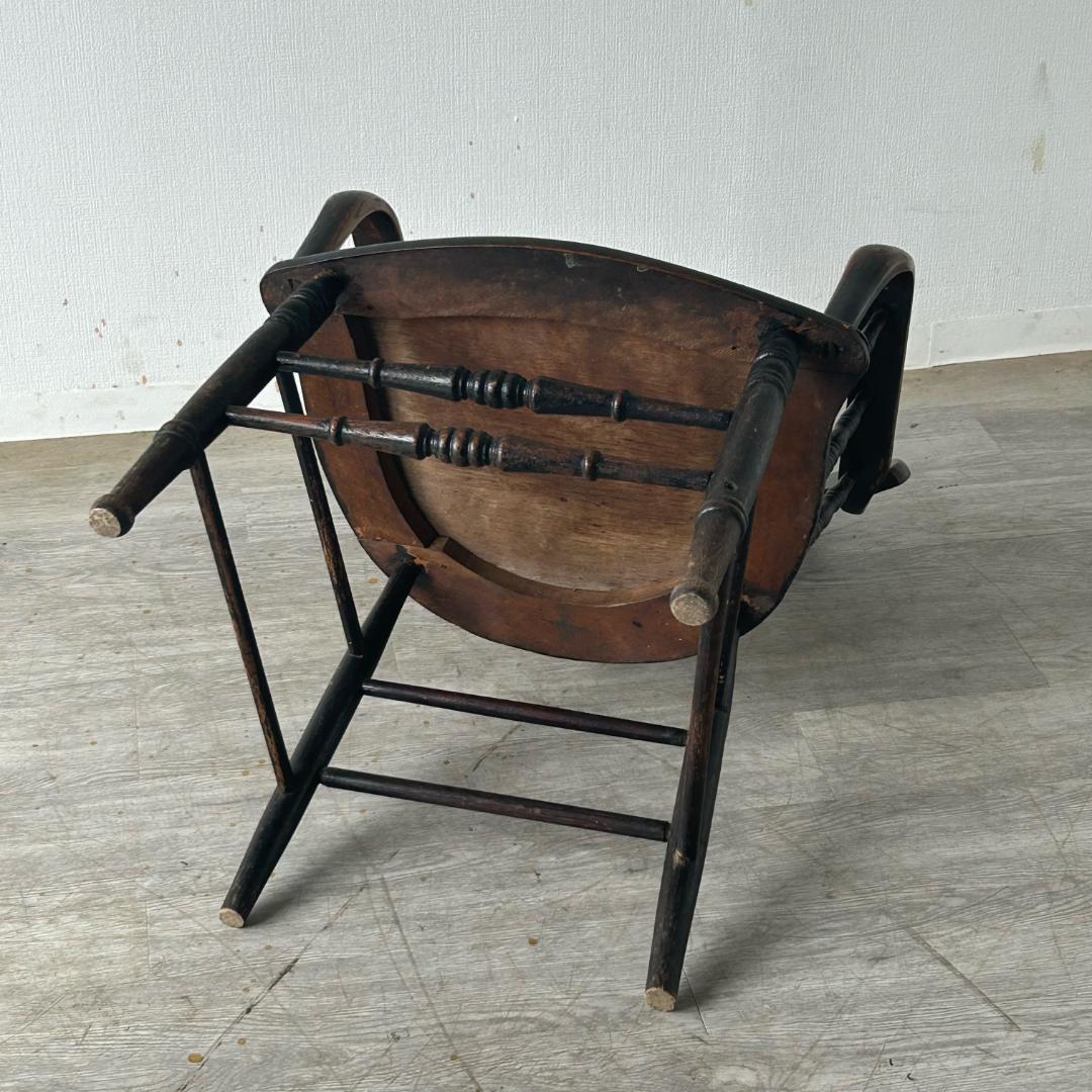 イギリス アンティーク 家具 アーム チェア 1900年頃 椅子 592A