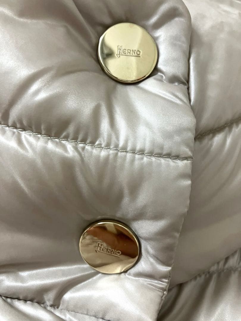 Herno★ふわふわダウンコート★Amelia★シャンパングレージュ44