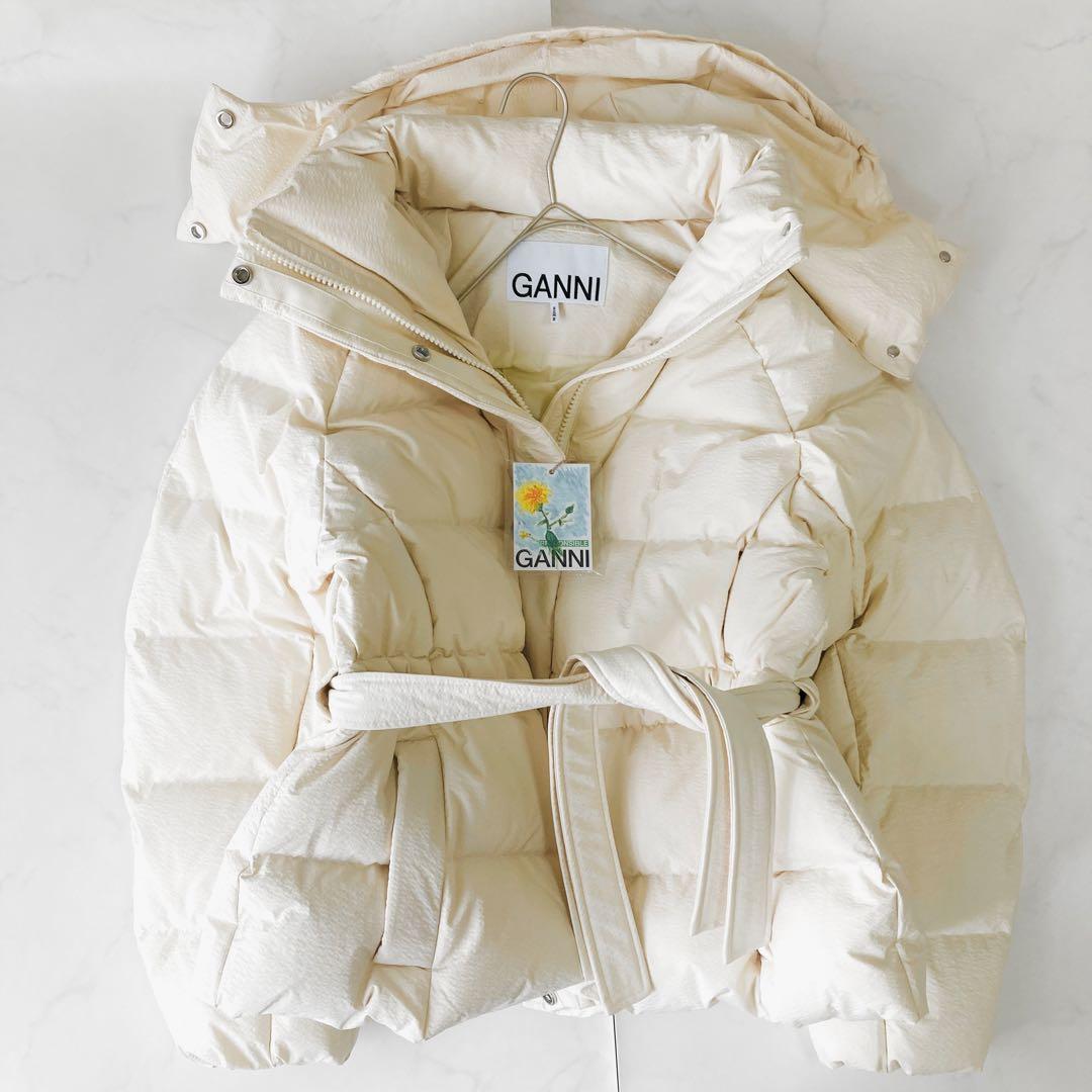 未使用級✨️24AW GANNI ダウン　コート　ジャケット　ベルト