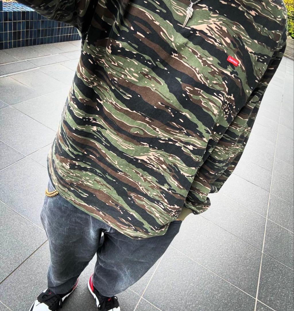 Supreme SMALL BOX L/S TEE XL タイガーカモ
