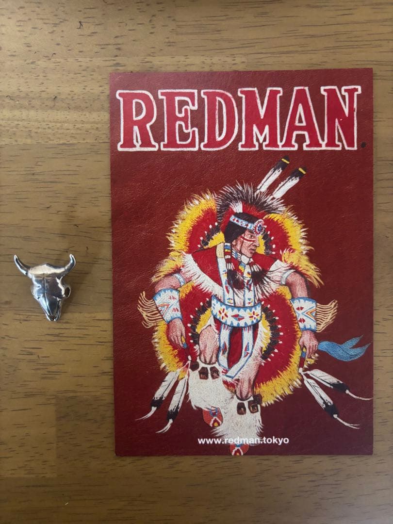 redman バッファロースカルフェザーヘッド ネックレス ペンダント シルバー