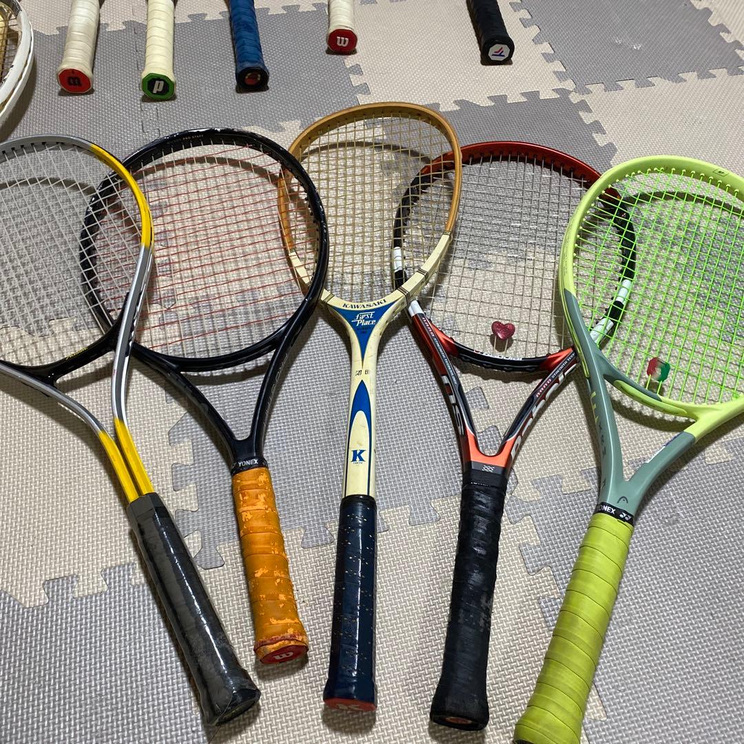 テニスラケット 17本セット 大量 まとめ売り Babolat Wilson他
