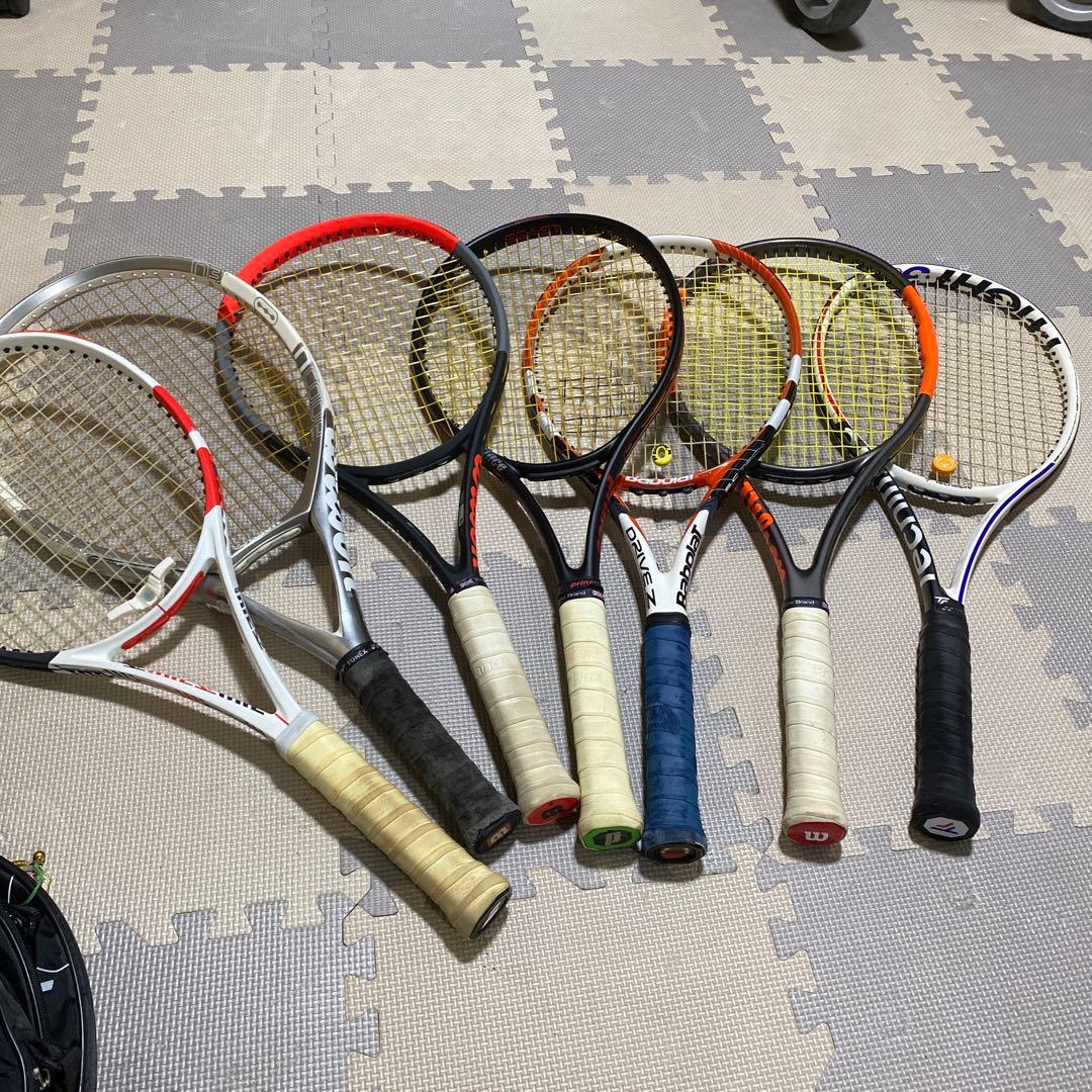 テニスラケット 17本セット 大量 まとめ売り Babolat Wilson他