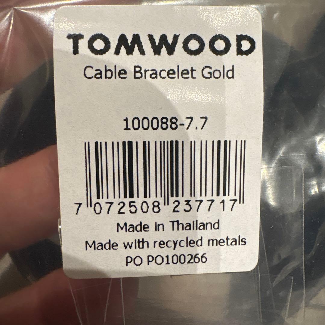 アクセサリー TOM WOOD Cable Bracelet Gold