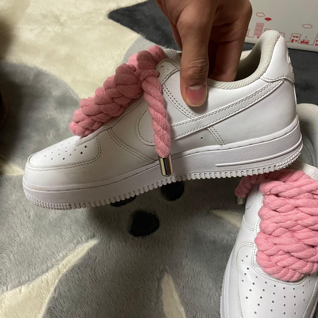 NIKE Air force 1 ホワイト ロープシューレース
