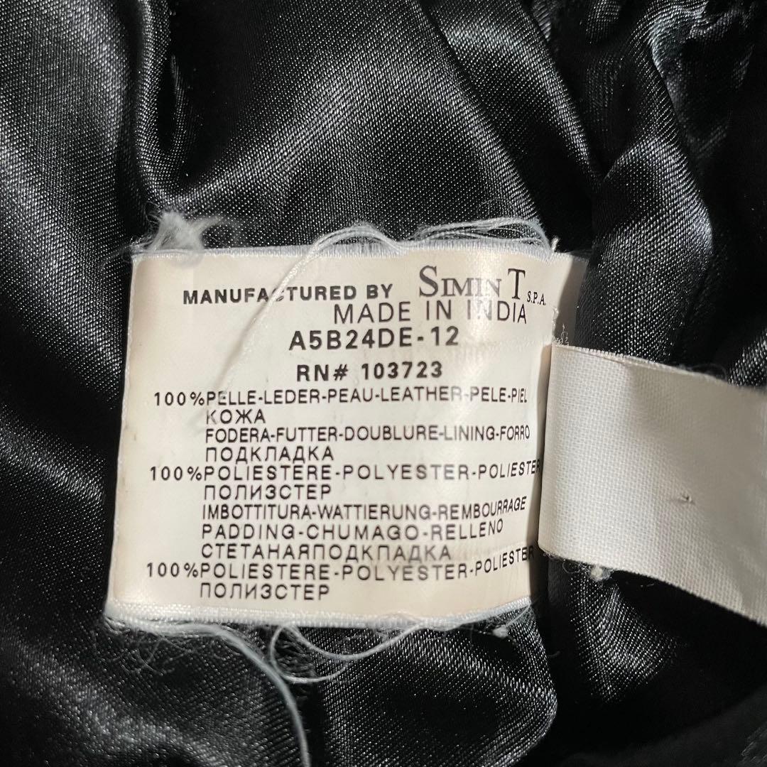 Armani Jeans レザージャケット フーディー パーカー シープスキン