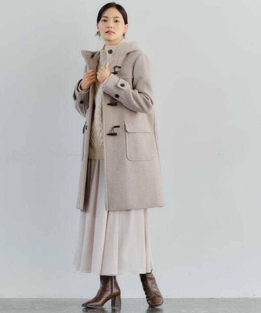 値札あり　グリーンレーベルリラクシング　ダッフル ロング コート