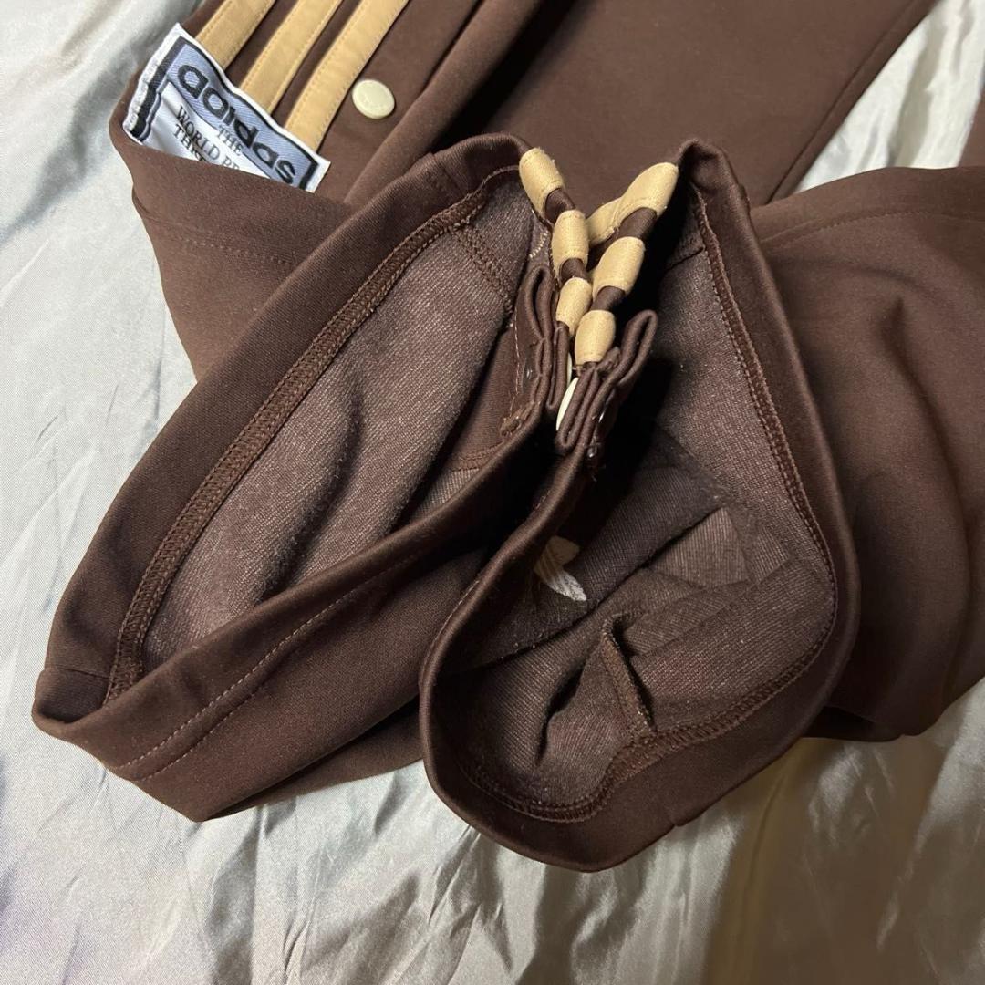 超希少　DESCENTE アディダス　ジャージ　ブラウン　ベージュ　パンツ　美品