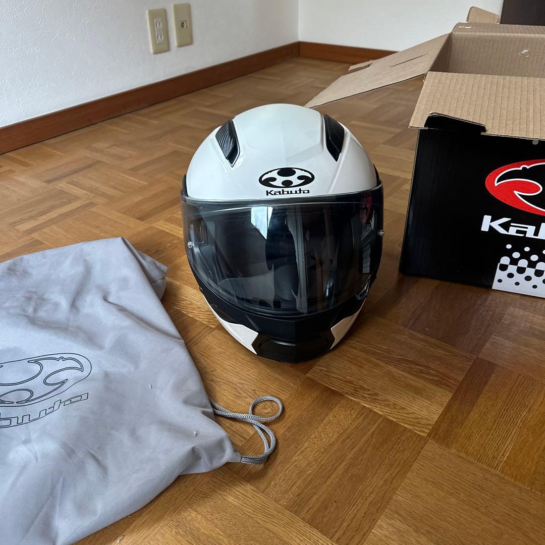 Kabuto RYUKI XL ホワイトメタリック フルフェイスヘルメット