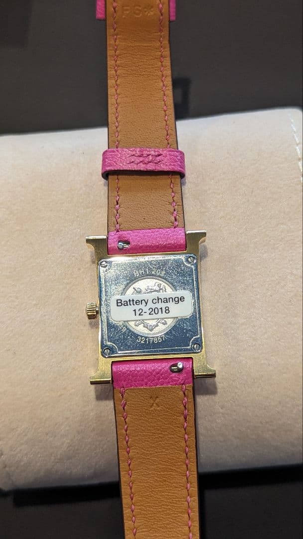 【限定品】HERMES エルメス 時計 Hウォッチ ピンクベルト