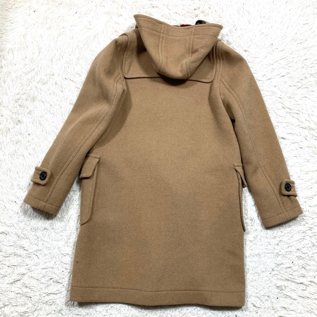 極美品　ブルーレーベルクレストブリッジ　ダッフルコート　キャメル　チェック　M位