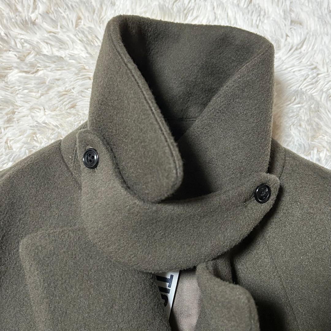 TICCA ティッカ　テントコート　カーキ　ダブルブレストコート　F