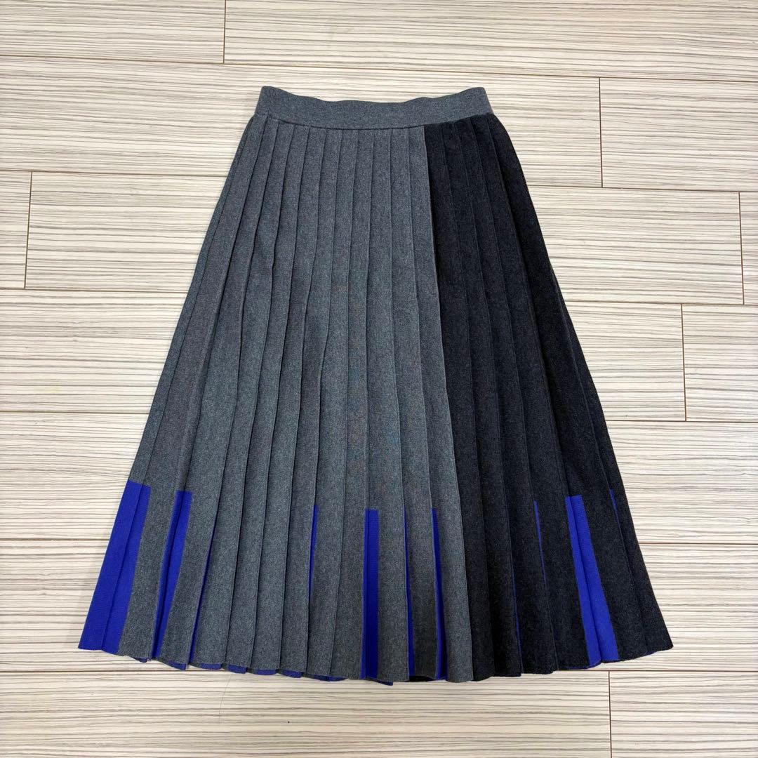 PS Paul Smith ポールスミス ニットプリーツロングスカート Sサイズ