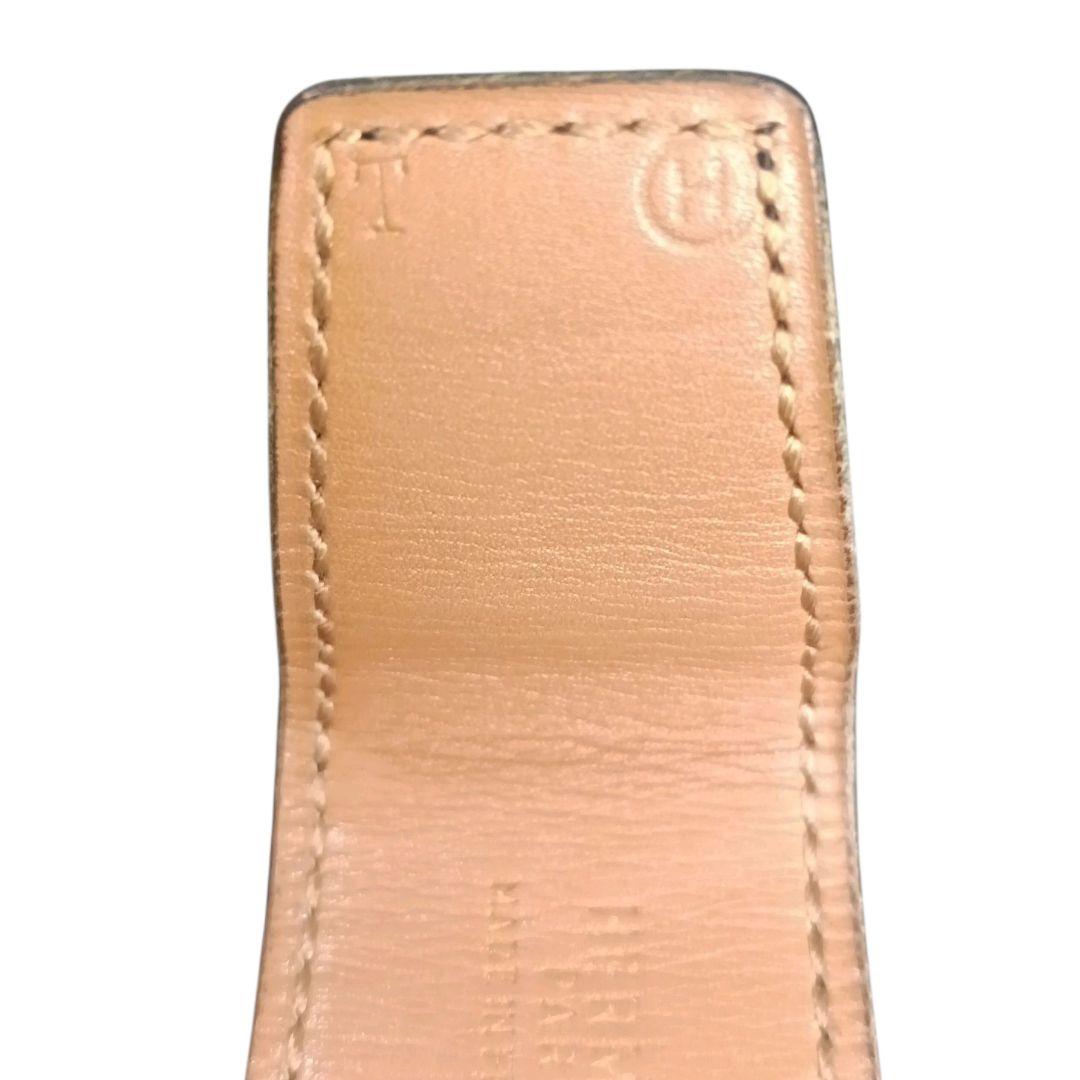 ✨HERMES 馬車ロゴ リバーシブル ゴールド金具 M◯刻印 仏製 ベルト