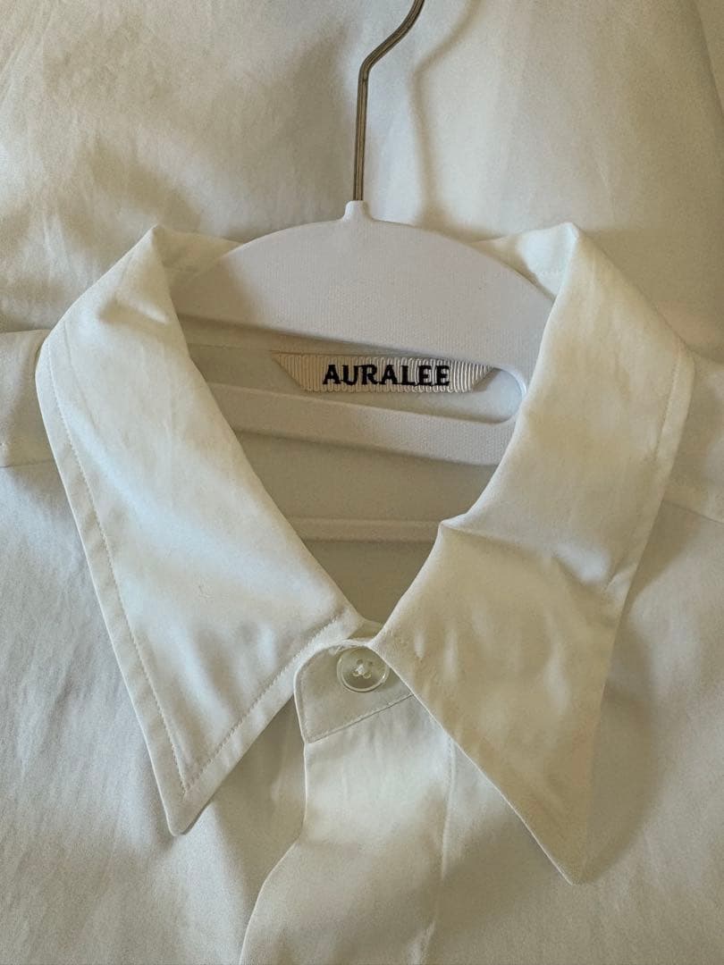 トップス AURALEE WASHED FINX TWILL BIG SHIRT MEN