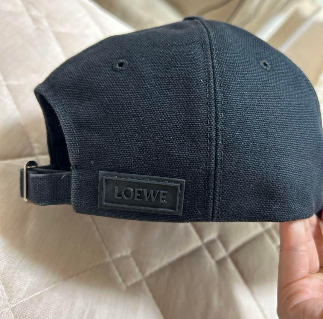 LOEWE ブラック ベースボールキャップ