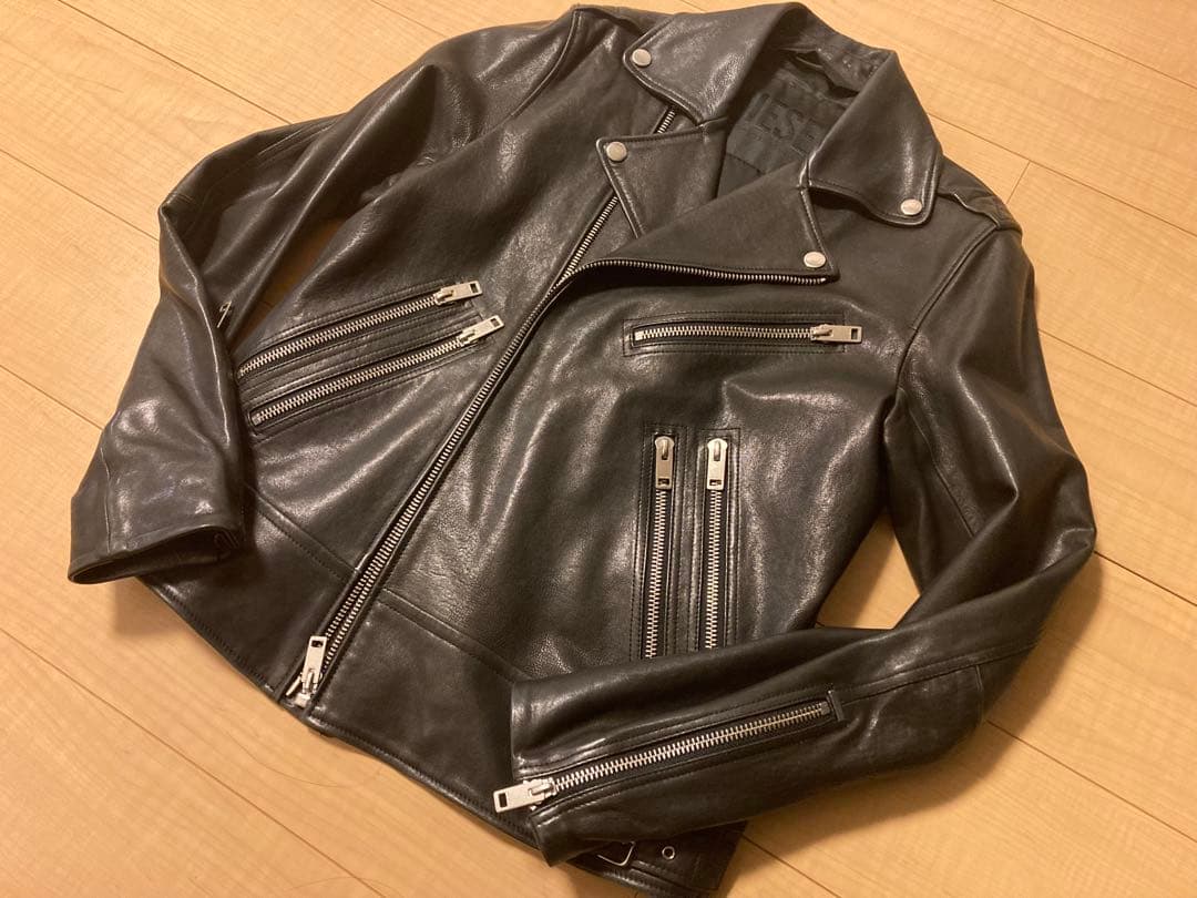 ☆年末年始セール☆ ディーゼル レザージャケット ライダース L-GARRETT