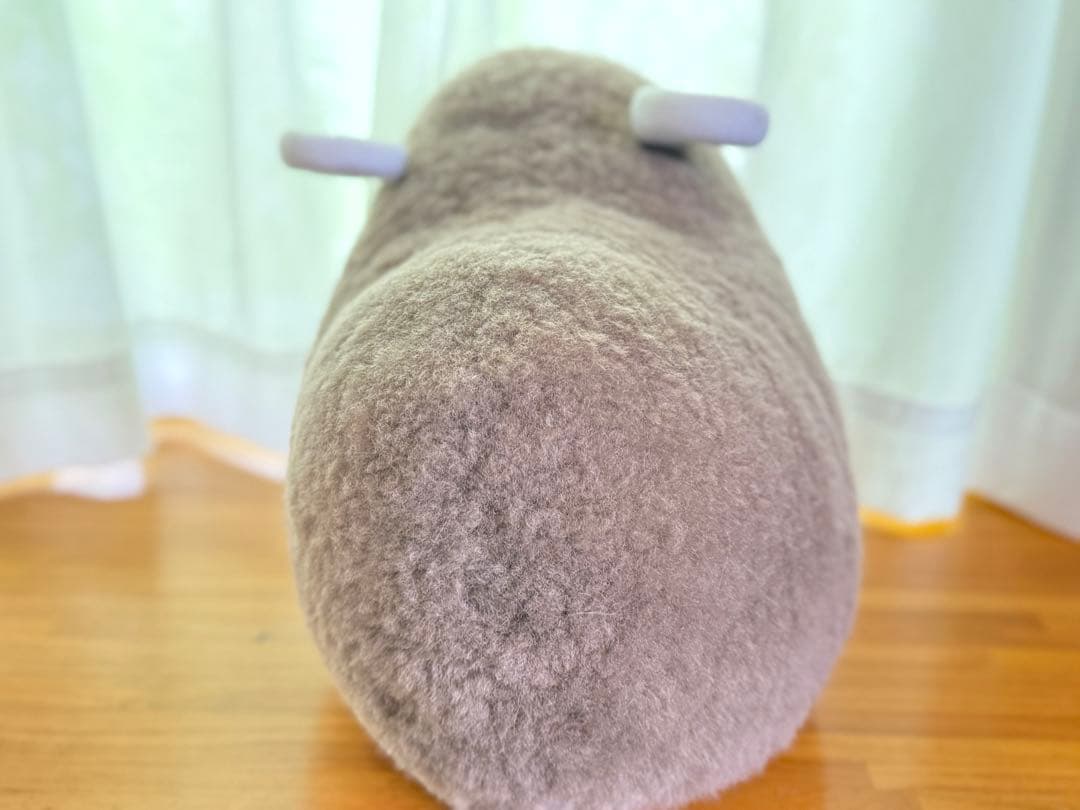 ムートン羊型抱き枕（小）ひつじ　羊皮革　セット売り