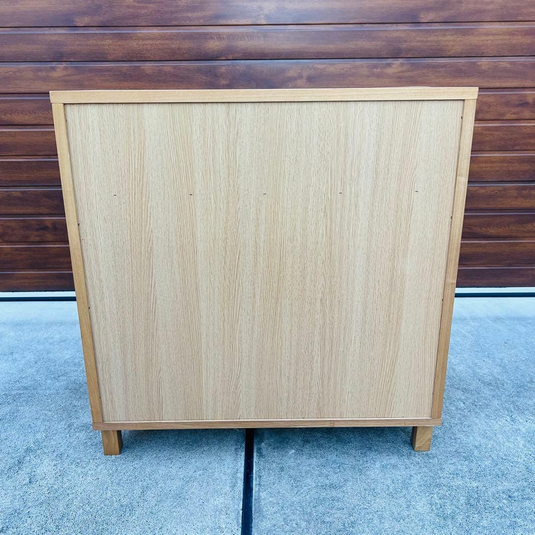 廃盤 無印 チェスト オーク 4段 足付き タンス