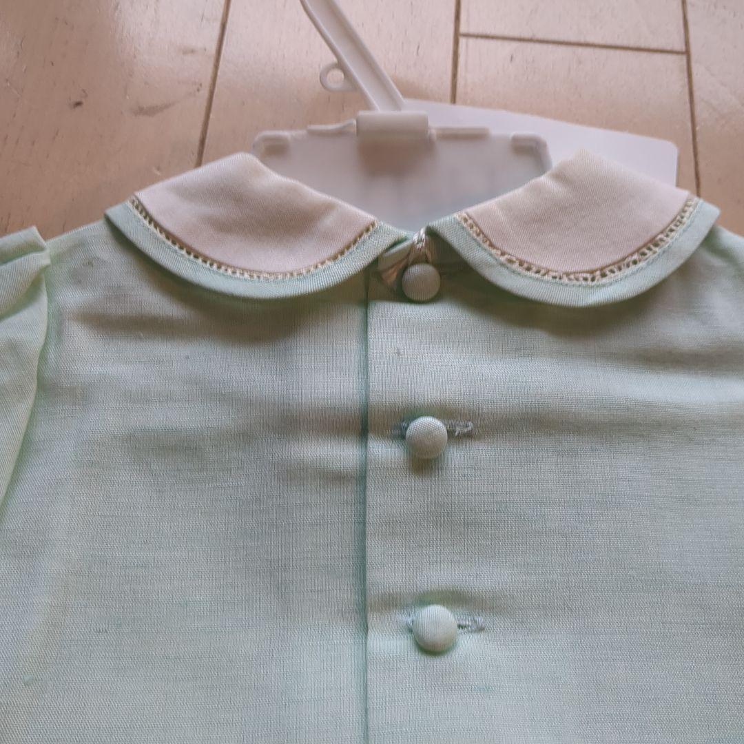 ベビーディオール　新品★半袖ワンピース　ミントグリーン　オーバーパンツ付　日本製