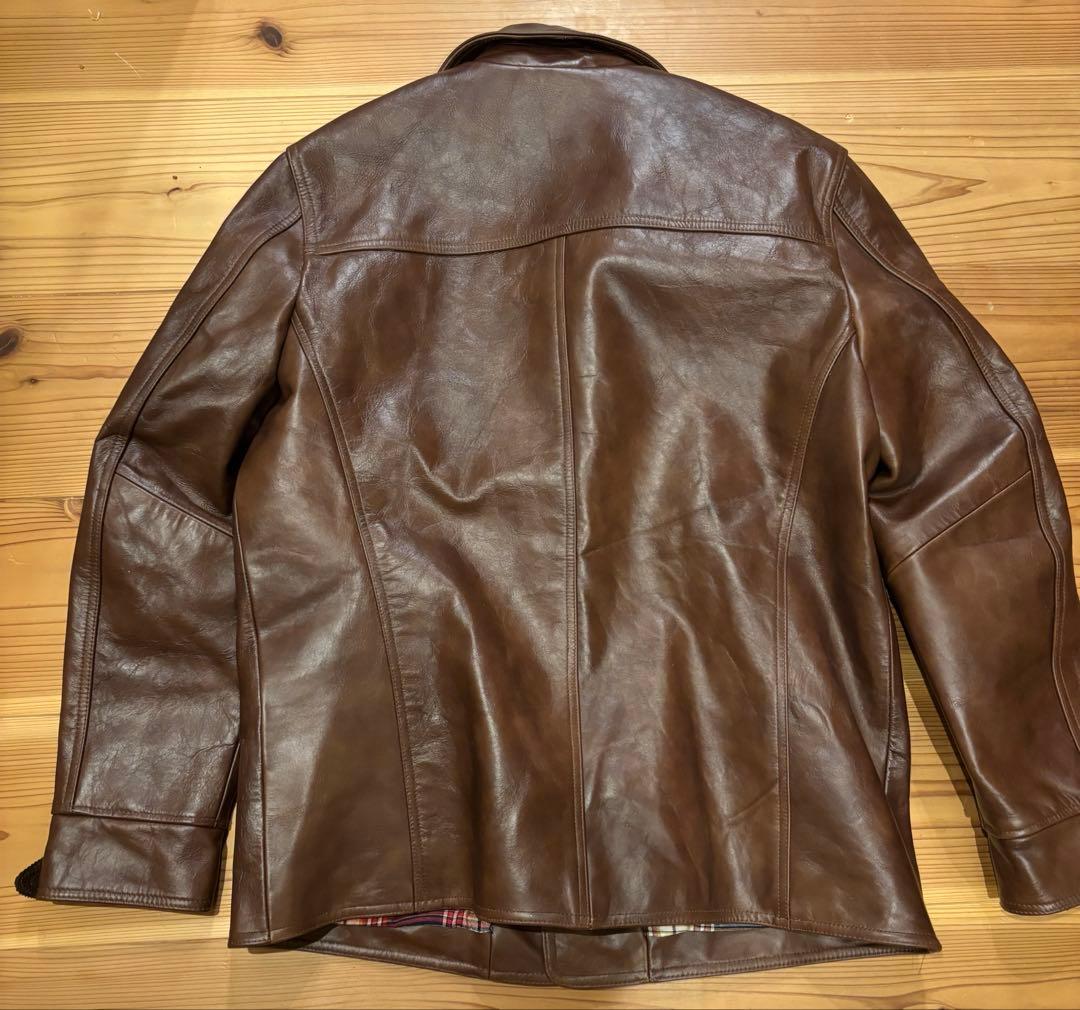 m*o様 復刻　1930s レザーカーコート XL ホースハイド　馬革