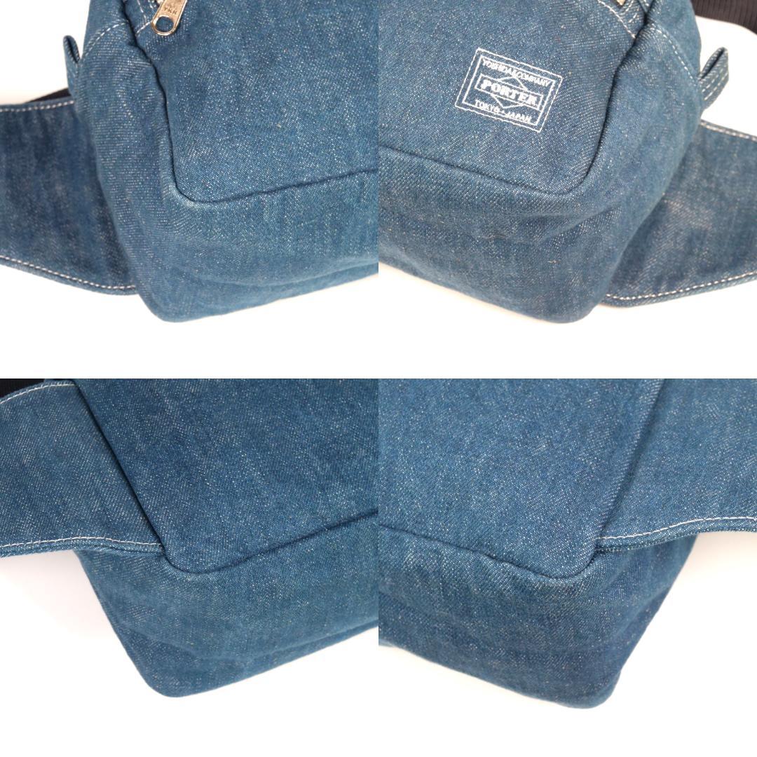 極美品✨希少 廃盤 ヘッドポーター ボディバッグ デニム
