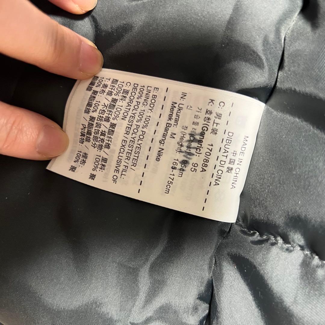 Nike フード付きベンチコート ブラック　黒