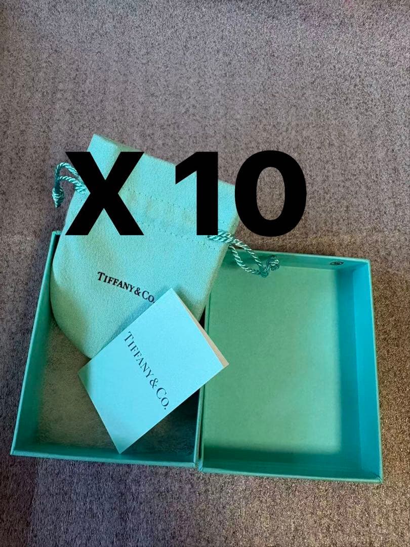 国内現行品　極美品　ティファニー　空箱　巾着袋　取扱説明書 10セット