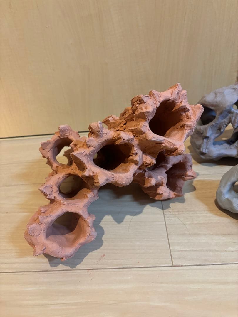 SheltaCrafta シェルター 素焼き 手作り 水槽 隠れ家 テラリウム②