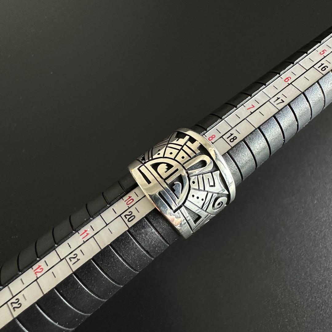 HOPI Berra Tawahongva オーバーレイ リング　21号