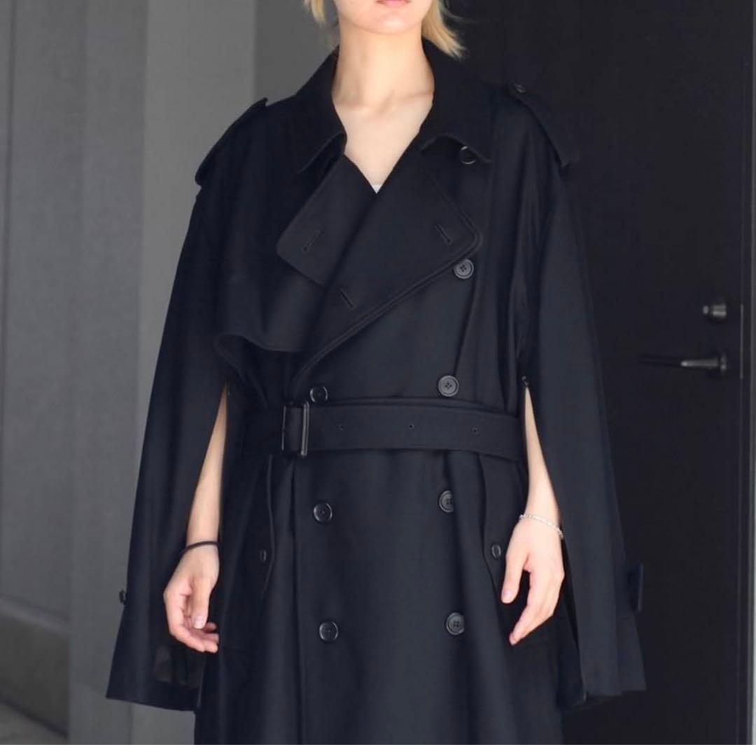 極美品‼️stein シュタイン　ウールトレンチコート　M