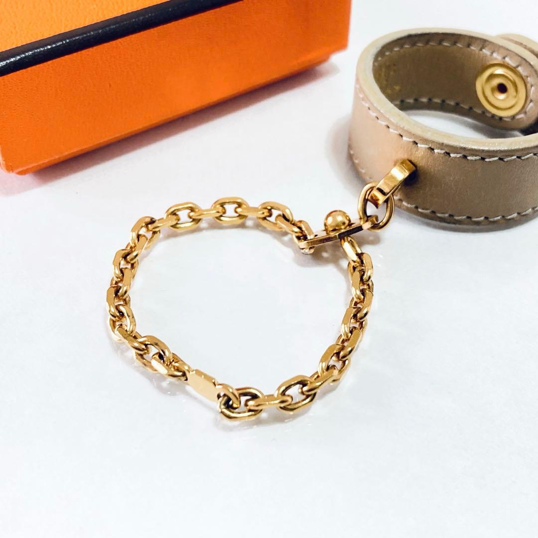 HERMES エルメス グローブホルダー レザー チャーム A258038