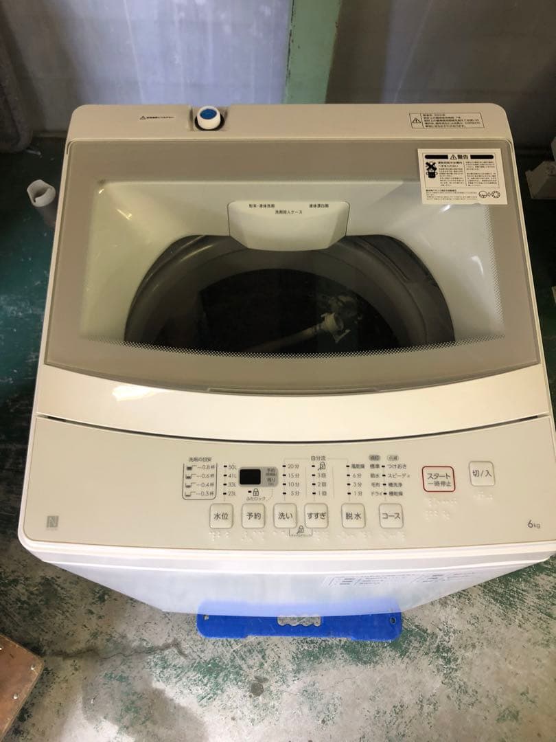 7J2 ニトリ 2022年式 6kg 全自動洗濯機 NTR60