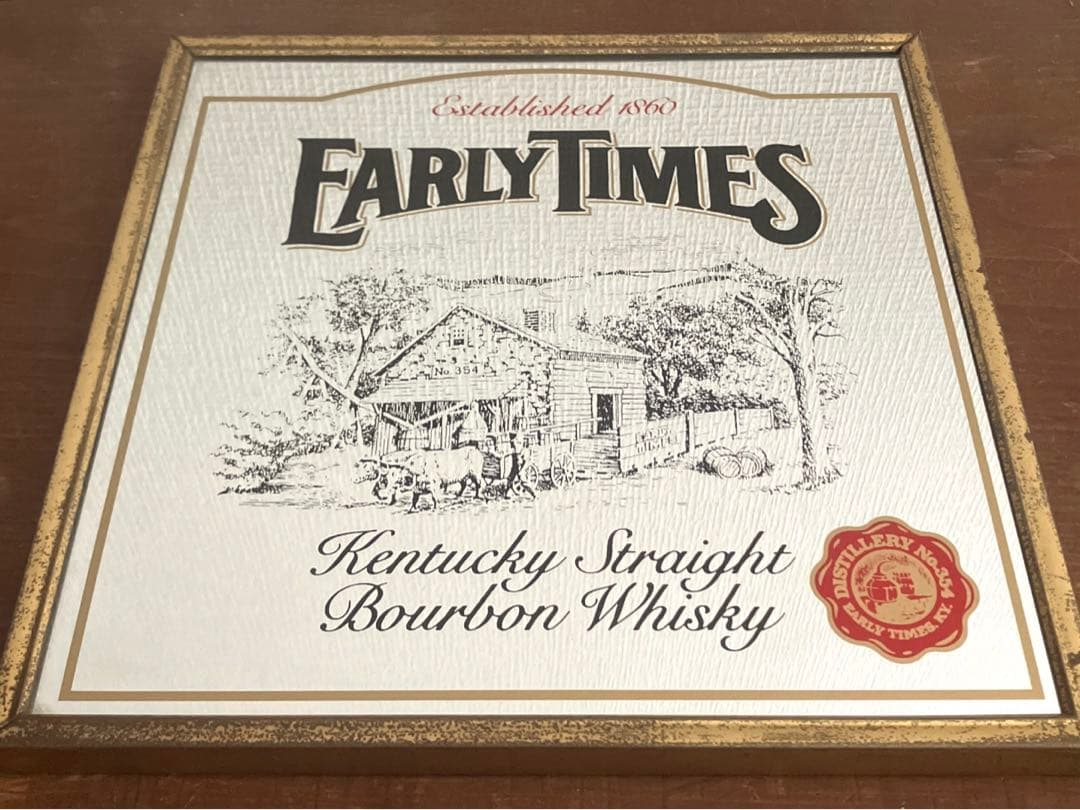 雰囲気◎希少EARLY TIMES パブミラー　vintage