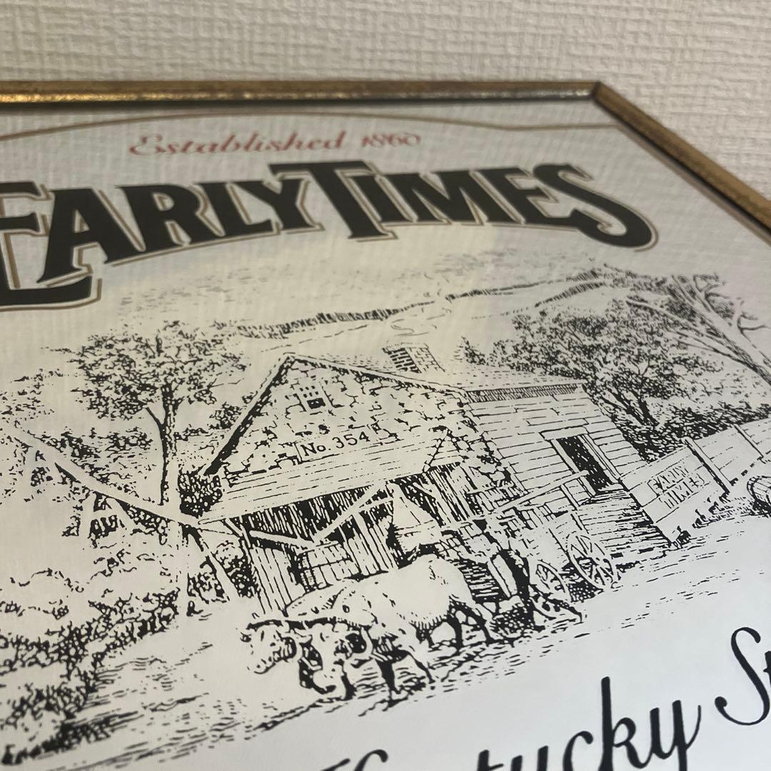 雰囲気◎希少EARLY TIMES パブミラー　vintage