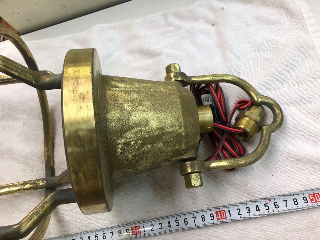 魚具、大型集魚灯、真鍮製、珍品、アンテーク　間接照明